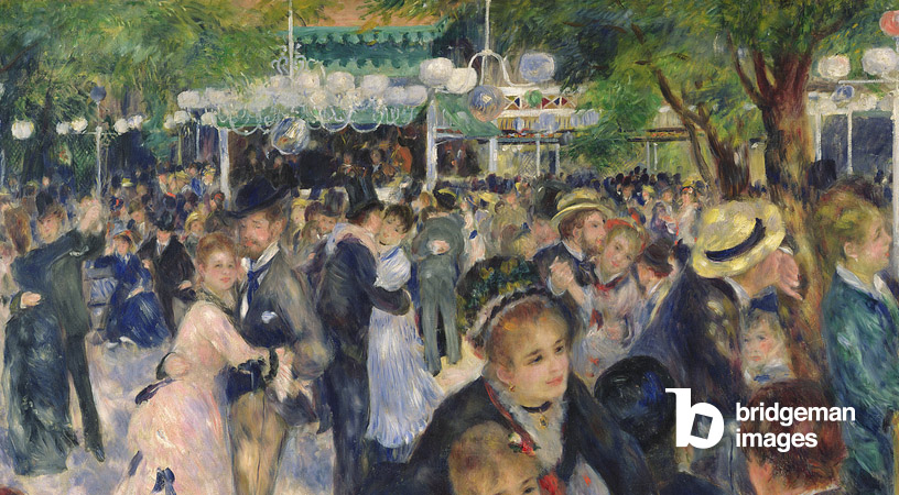 Bal au Moulin de la Galette, by Auguste Renoir  an example of impressionism art