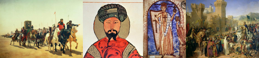 Saladino riccardo cuor di leone inghilterra filippo II augusto di Francia barbarossa