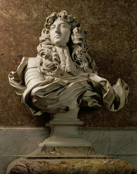 Busto ritratto di Luigi XIV (1638-1715), Il re Sole, 1665, (marmo), Gian Lorenzo Bernini (1598-1680) / Chateau de Versailles, Francia / © Peter Willi / Bridgeman Images