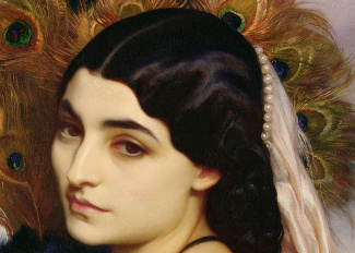 Pavonia, 1859 (oil on canvas) (detail of 64816), Leighton, Frederic (1830-96) / Private Collection / © Mallett Gallery, London, UK