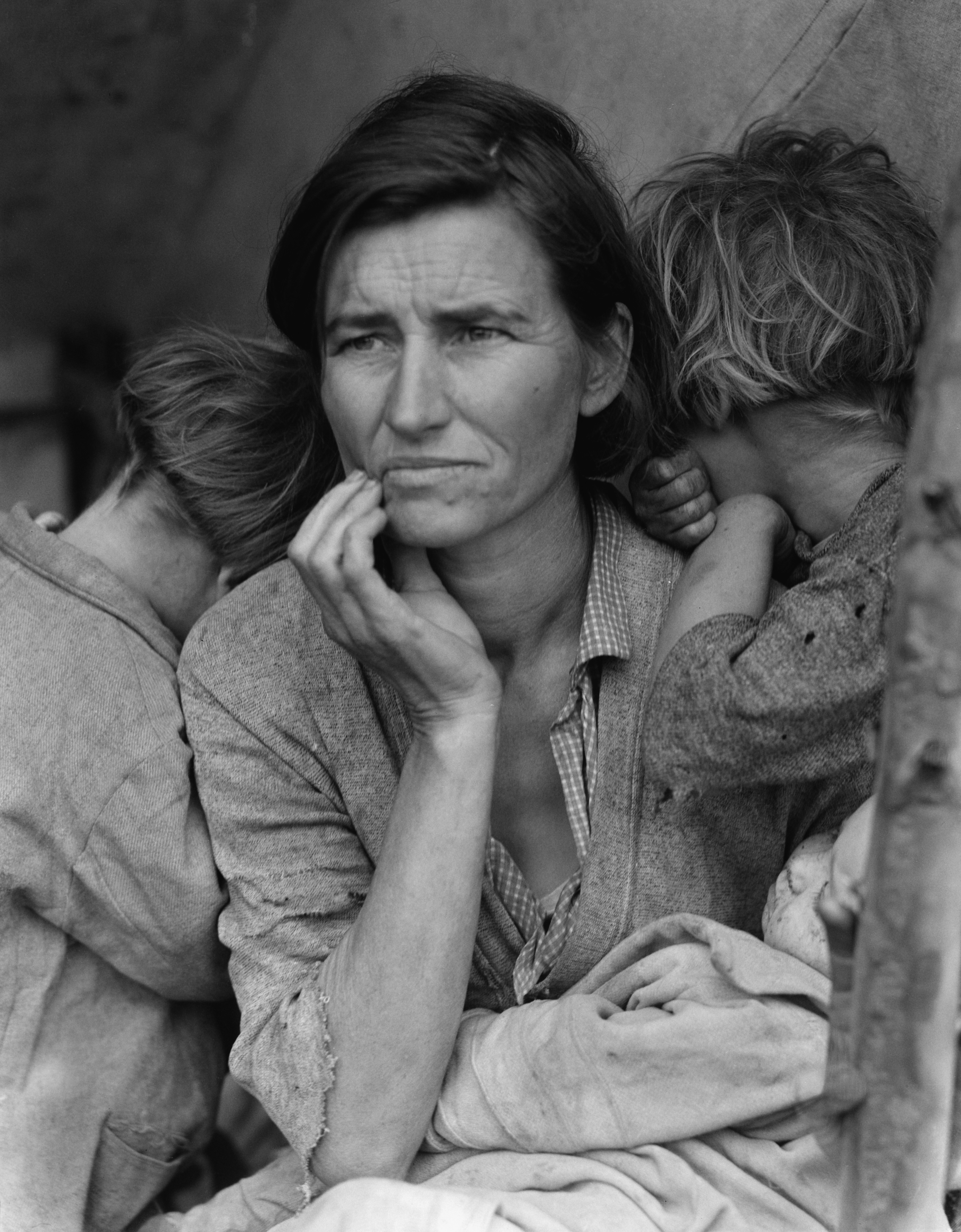 Destitute pea pickers in California. Mother of seven children/Dorothea Lange
