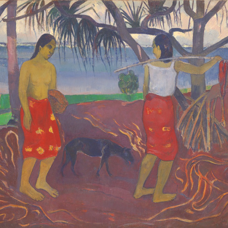 Under the Pandanus / Paul Gauguin