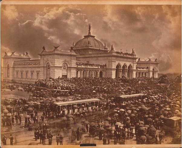 Opening day: the orators, c.1876 (albumen print), American Photographer / Free Library of Philadelphia / Print and Picture Collection 