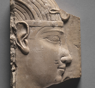 Votive Relief of a King, Greco-Roman Period, 305 - 246 BC, Egyptian Ptolemaic period / Cleveland Museum of Art