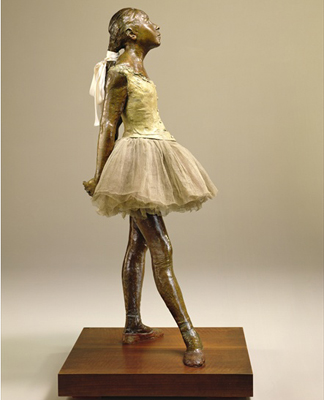 CLK339979 The Little Dancer of Fourteen Years, 1880-81 (bronze with textile) by Edgar Degas (1834-1917)</BR>Sterling & Francine Clark Art Institute, Williamstown, USA