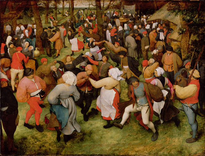 DTR114681 The Wedding Dance, c.1566 (oil on panel) by Pieter Bruegel the Elder (c.1525-69)/ The Detroit Institute of Arts, USA/City of Detroit Purchase