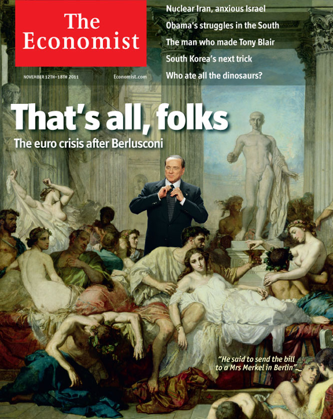 The Economist. November 12-18. 2011.The Romans of the Decadence, 1847 by Thomas Couture (1815-79)