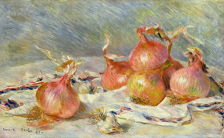 CLK339827 The Onions, c.1881 (oil on canvas) by Pierre Auguste Renoir (1841-1919)</BR>Sterling & Francine Clark Art Institute, Williamstown, USA