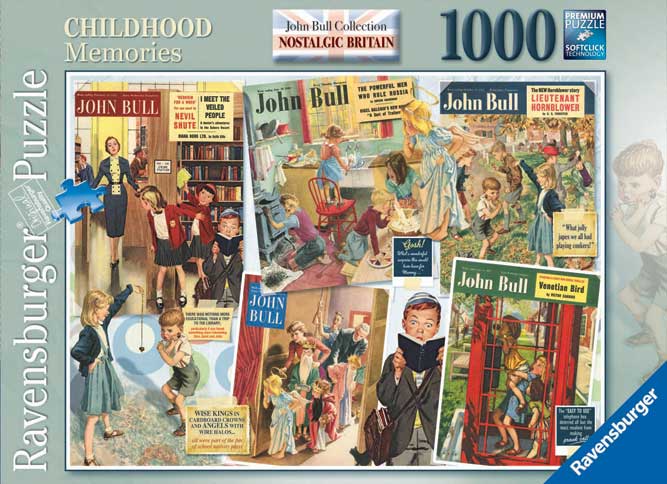 Ravensburger 'Nostalgic Britain' puzzle using front covers of 'John Bull' / English School © The Advertising Archives / Bridgeman