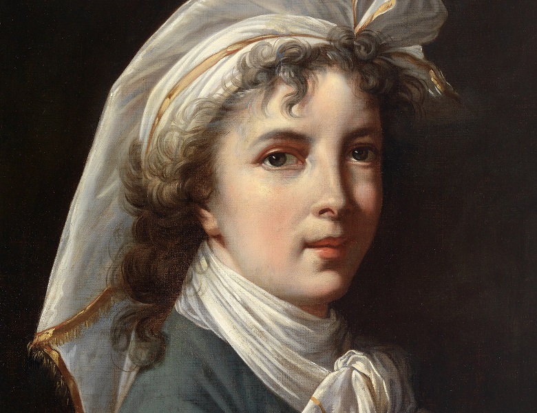 MAM 712820 Copy of Self Portrait of the Artist (oil on canvas), Elisabeth Louise Vigee-Lebrun (1755-1842) (after) / Mead Art Museum, Amherst College, USA