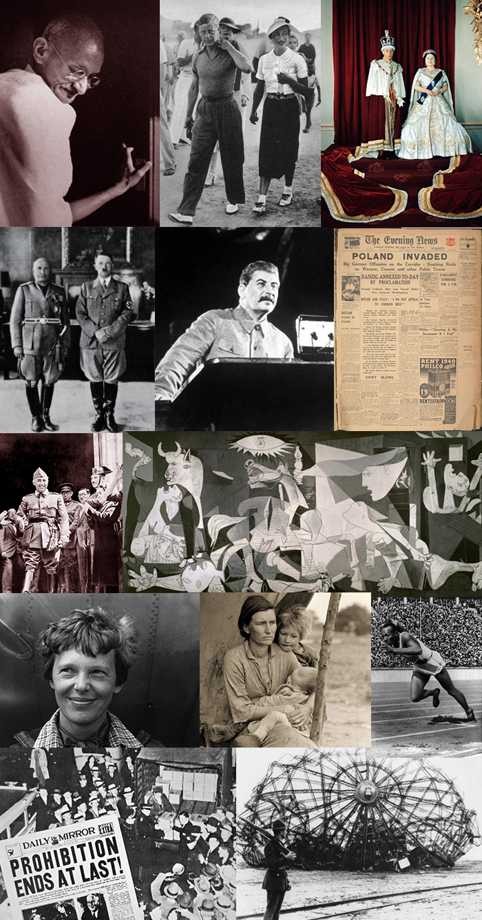 1930 Immagini e fotografie di eventi e personalità degli Anni Trenta: