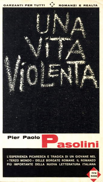 foto della Copertina di “Una vita violenta”” di Pier Paolo Pasolini (1922-1975) 1965 © Archivio GBB / Bridgeman Images
