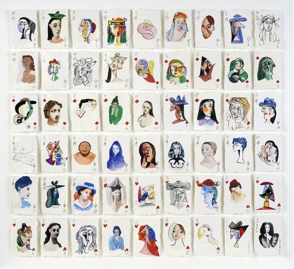 A Pack of Picasso's Women, 2015 (gouache on paper), Holly Frean / Private Collection
